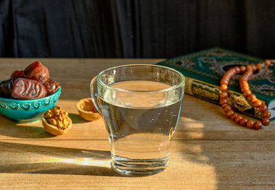 Close-up of drink on table