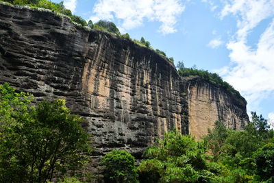 Photo of rocks on the top of the mountain in wuyi mountain, fujian province, china