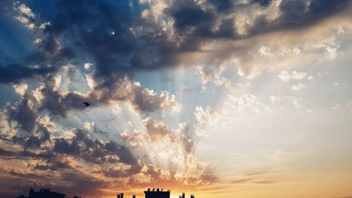 Low angle view of clouds in sky