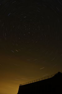 Low angle view of star field at night