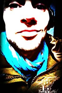 Close-up portrait of mid adult man