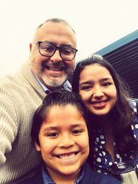 Portrait of smiling father