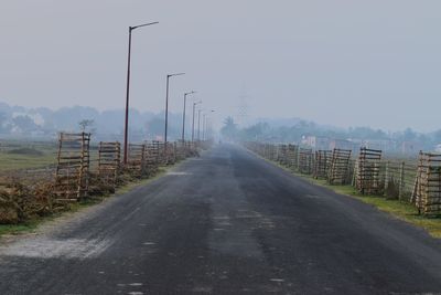 Road against sky