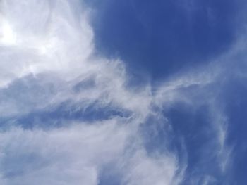 Low angle view of clouds in sky