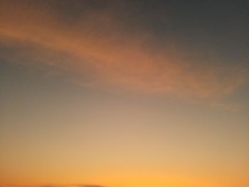 Scenic view of sky during sunset