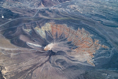 Sunrise in ubehebe crater. death valley, california. beautiful morning colors