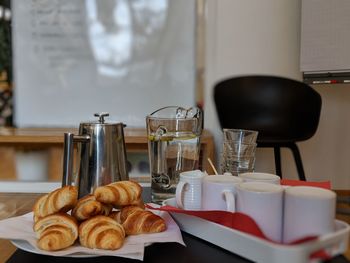 Close-up of food on table