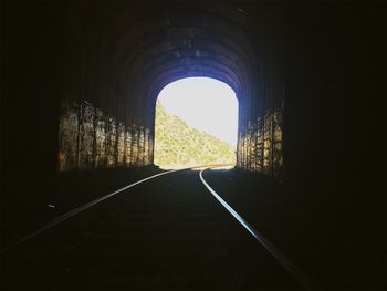 Road passing through tunnel