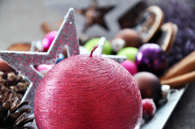 Close-up of red fruit