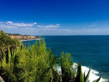 Scenic view of calm sea against sky