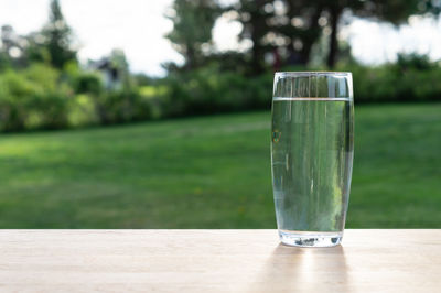 Close-up of drink on table