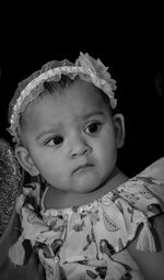 Portrait of cute baby girl