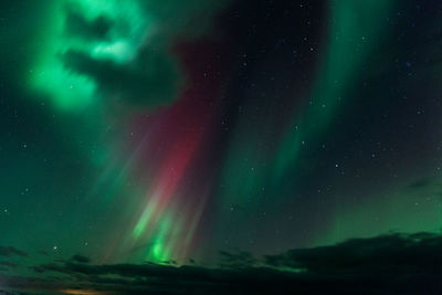 Low angle view of sky at night