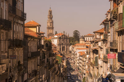 Exterior of buildings against sky in city