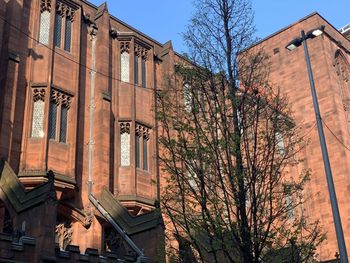Low angle view of building against sky