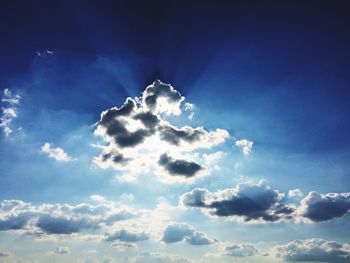 Low angle view of clouds in sky