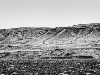 Scenic view of landscape against clear sky