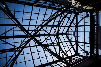 Low angle view of skylight