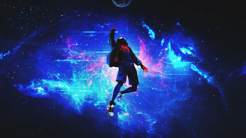 Full length of woman swimming in sea