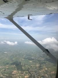 Aerial view of landscape against sky