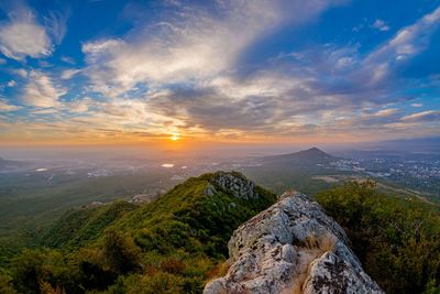 Scenic view of landscape against sky