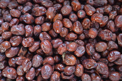 Full frame shot of dried jujube