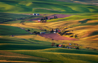 High angle view of landscape