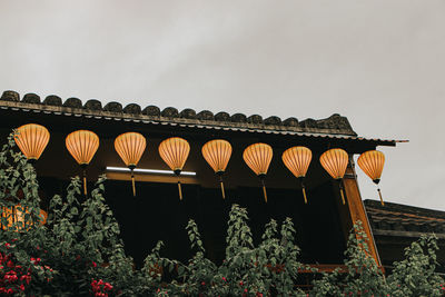 Low angle view of building against sky