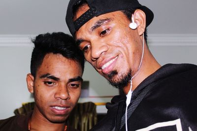 Portrait of young man