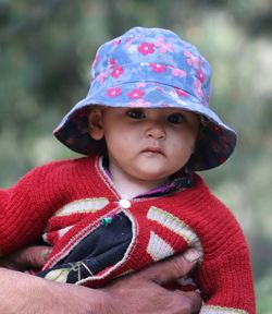 Portrait of cute baby girl