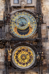 High angle view of clock tower