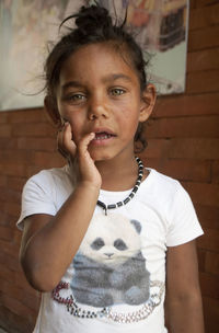 Portrait of cute girl