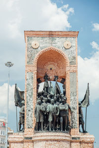 Low angle view of mustafa kemal atatuerk memorial