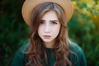 Young woman looking away