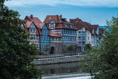 Streetview from old city hann. münden, deutschland