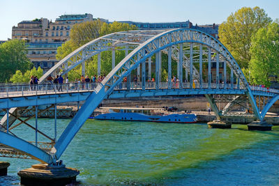 Bridge over river in city