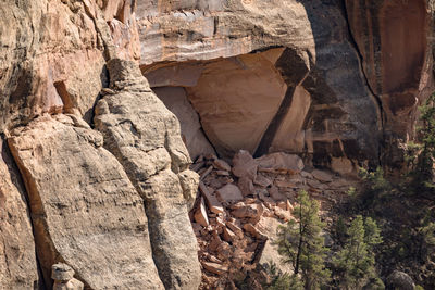 Rock formation in cave