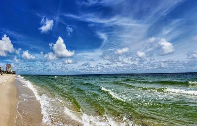 Scenic view of sea against sky