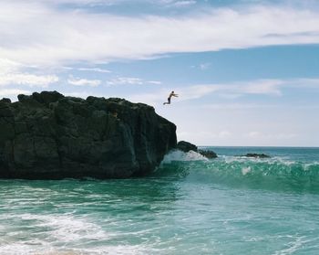 Scenic view of sea against sky