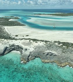 Aerial view of sea