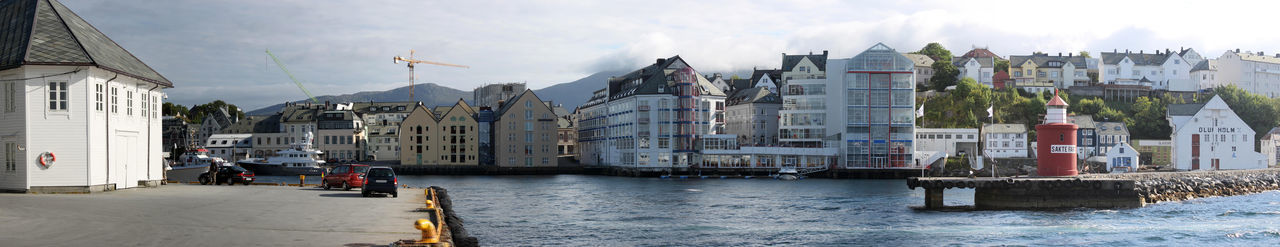 Panoramic view of city against sky