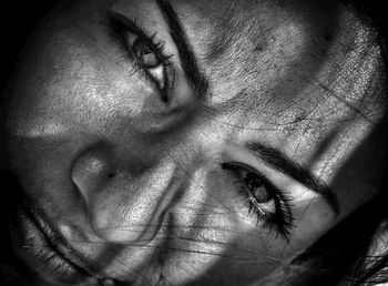Close-up portrait of young woman