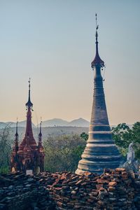 View of temple against sky