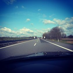 Road passing through landscape