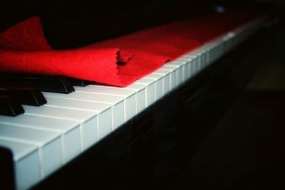 Close-up of piano