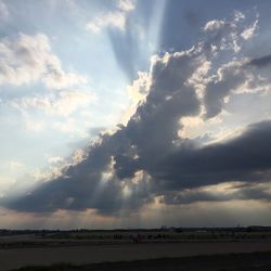 Clouds over landscape