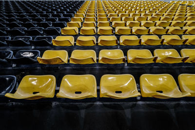 Full frame shot of empty seats