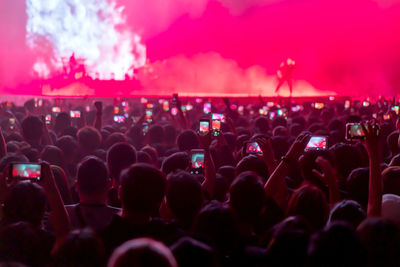 Crowd at music concert