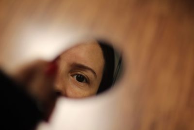 Close-up portrait of man