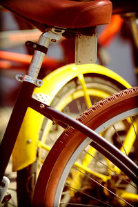 Close-up of bicycle